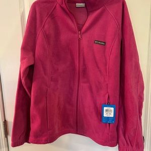 Pink woman’s Columbia XXL Fleece jacket NWT